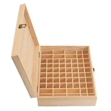 68 Slot Essential Oil Wooden Box Organizer Large Wood Storage Case Holds