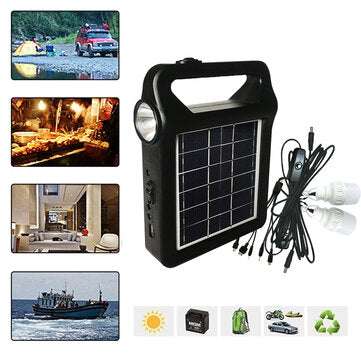 4000MAH Solar System Light Solar Power System Household LED Solar Light with 2DC Output