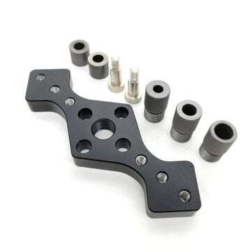 6/8/10mm Vertical Pocket Hole Jig Woodworking Dowel Drill Guide Self Centering 3-H... (COLOR: BLACK)