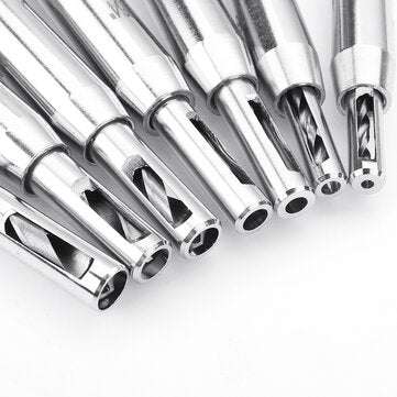 7pcs 1/4 Inch Hex Shank Self Centering Door Lock Cabinet Hinge Drill Bits Set Pilot Hole Saw Tool