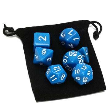 7 Set 49Pcs Polyhedral TRPG Game Dungeons And Dragons Dice DnD RPG With Bag