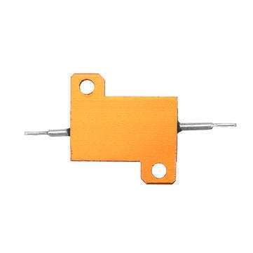 5pcs RX24 25W 15R 15RJ Metal Aluminum Case High Power Resistor Golden Metal Shell Case Heatsink Resi