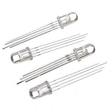500pcs LED RGB Common Cathode 4-Pin F5 5MM Diode