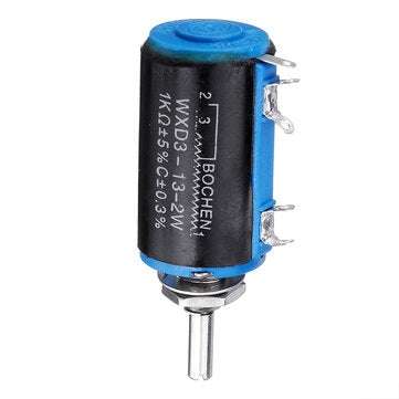 3pcs WXD3-13-2W Precision Potentiometer 1K 1K Ohm Wirewound Multi-Turn Potentiometer