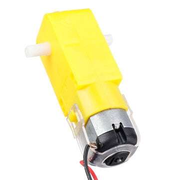 4 Pairs Smart Car Robot Plastic Tire Wheel with DC 3-6V Gear Motor for Arduino TT Motor + Tires for