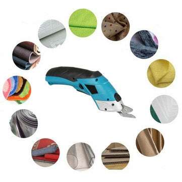 4V 10000RPM Electric Fabric Cutter Scissors Cloth Cutting Machine for Clothing Textile Leather Paper