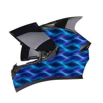 50x100cm PVA Hydrographic Water Transfer Hydrodipping Film Blue Purple Ribbon Pattern For Trucks Car