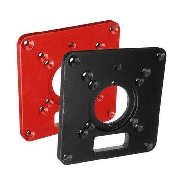 Aluminum Alloy Router Table Insert Plate Trimming Machine Flip Board For Woodworki... (COLOR: BLACK)