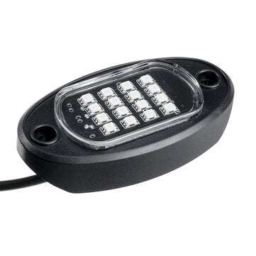 4PCS 12V RGB LED Mini Rock Light Under Body Lamp Turn Signal Break Voice RF Remote Control For Car M