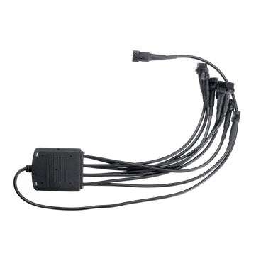 4PCS 12V RGB LED Mini Rock Light Under Body Lamp Turn Signal Break Voice RF Remote Control For Car M