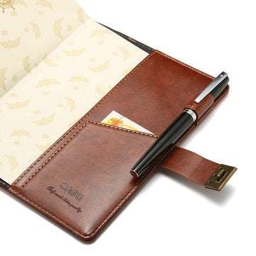 B6 Vintage Notepad Notebook Diary Daily Memos Planner Agenda Notebook with Lock Password Office Scho