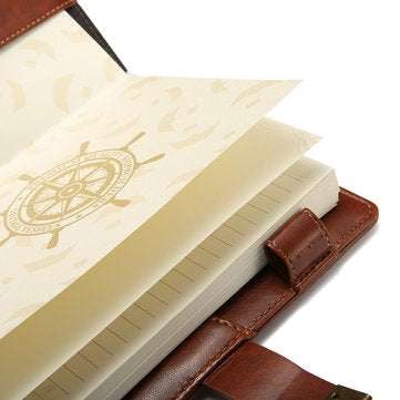 B6 Vintage Notepad Notebook Diary Daily Memos Planner Agenda Notebook with Lock Password Office Scho
