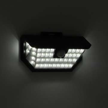 48 LED Solar Powered Wall Light Wide Angle Motion Sensor Outdoor Fence Lamp IP65