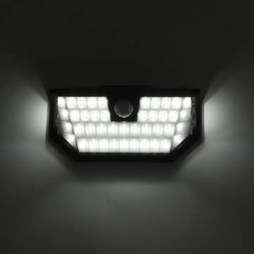 48 LED Solar Powered Wall Light Wide Angle Motion Sensor Outdoor Fence Lamp IP65
