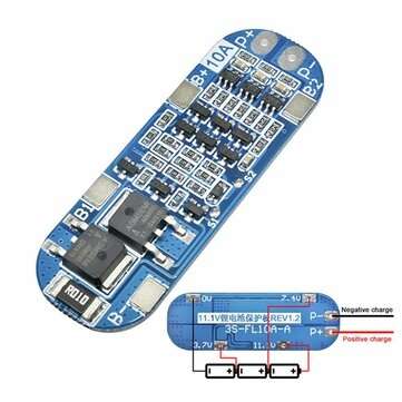 3S 10A 11.1V 12V 12.6V Lithium Battery Charger Protection Board Module for 18650 Li-ion Lipo Battery