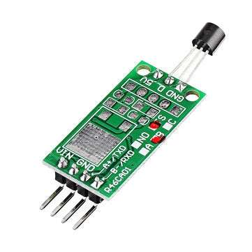 5pcs DS18B20 12V RS485 Com UART Temperature Acquisition Sensor Module Modbus RTU PC PLC MCU Digital