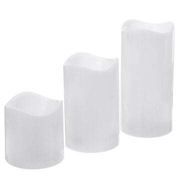 3PCS Waterproof Flameless LED Candles Timer Battery-operated Remote Control