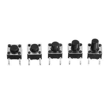 540Pcs 10 Values Tactile Push Button Switch Mini Momentary Tact Assortment Kit DIY