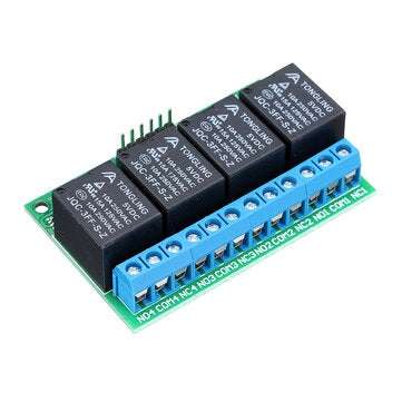 4 Channel DC5V 280MA Self-locking Relay Module Trigger Latch Relay Module Bistable