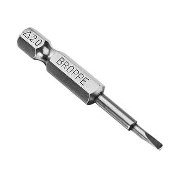 5pcs 2.0 50mm 1/4 Inch Hex Magnetic Triangle Screwdriver Bits Set
