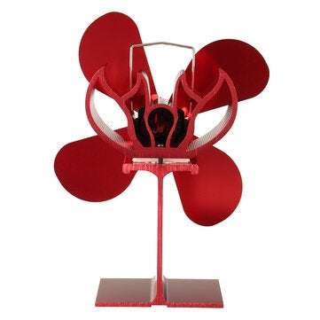 4 Blades Heat Powered Stove Fan Thermal Fireplace Fan For Wood Log Burner Ecofan
