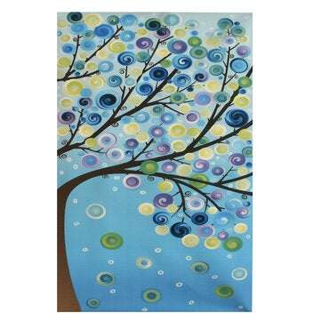 4pcs Canvas Wall Art Painting 40*60cm Hanging Pictures Season Trees Living Hall Decoration Supplies