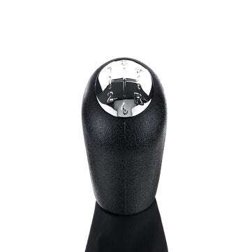 5 Speed Gear Shift Knob with Gaiter Boot Cover Glossy Silver For Renault Megane Clio... (COLOR1: #1)