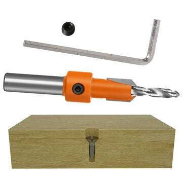 5Pcs 10mm Carbide Tip HSS Woodworking Countersink Drill Router Bit Set 8mm Shank Screw Extractor Rem