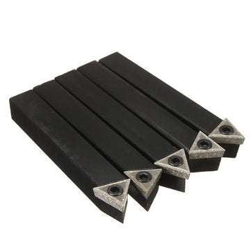 5pcs 1/2 Inch Shank Indexable Lathe Set Turning Tool Holder For TCMT16T3 Carbide Insert