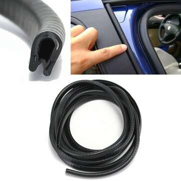 4M Rubber Edge Protector Strip Anti-scratch Strip Seal Ring Strip U Type for Car Door Window