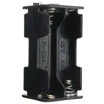 4-Slot 4 x AA Battery Back To Back Holder Case Box