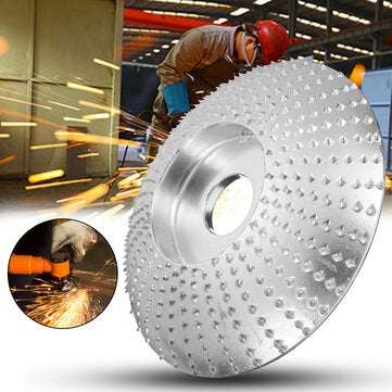 85x16mm Chrome Wood Grinding Wheel Rotary Disc Sanding Wood Carving Tool Abrasive Disc