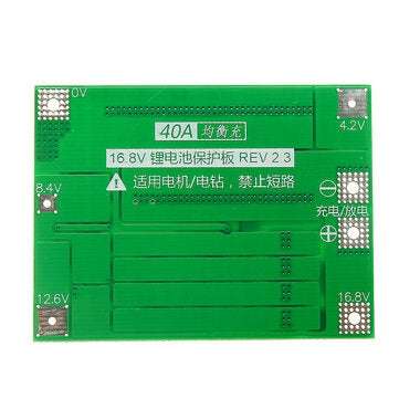 4S 40A Li-ion Lithium Battery 18650 Charger PCB BMS Protection Board with Balance For Drill Motor 14