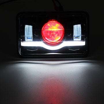 4" X 6" Black Car LED Headlight DRL Hi&Lo Beam Truck Replacement Lamp for Jeep