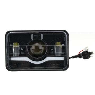 4" X 6" Black Car LED Headlight DRL Hi&Lo Beam Truck Replacement Lamp for Jeep