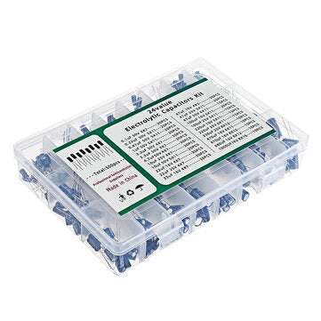 500Pcs 24 Kinds of Electrolytic Capacitors 0.1uF-1000uF Capacitor Kits