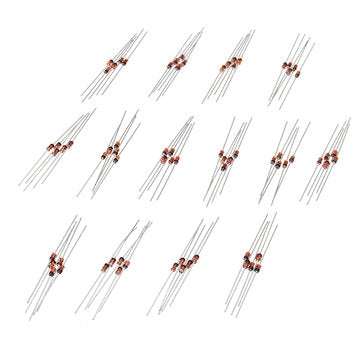 420Pcs 1/2W 0.5W 3.3-30V Regulator Zener Diode 14 Values Assorted Assortment Set DIY Electronic Comp
