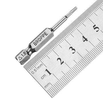 5pcs 1.8 50mm Screwdriver Bits Set 1/4 Inch Hex Magnetic Triangle Screwdriver Bits