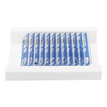 48Pcs/Set Four Colors Plastic Board Bio Slices Children`s Microscope Accessories