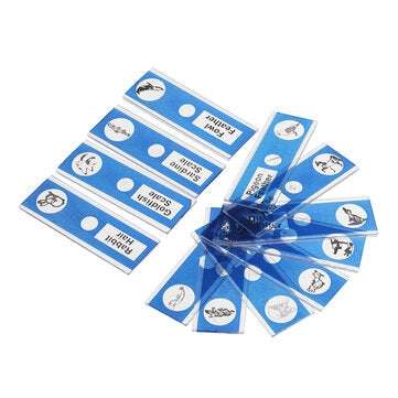 48Pcs/Set Four Colors Plastic Board Bio Slices Children`s Microscope Accessories