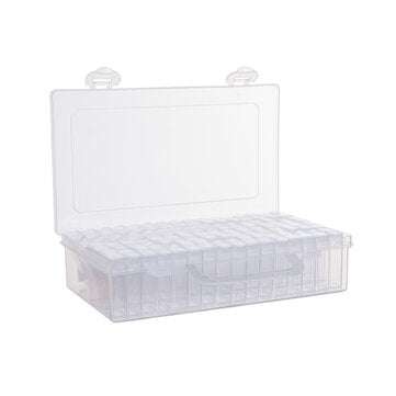64 Lattice Ornament Rectangular Small Storage Box Manicure Transpare... (TYPE: WITHABOTTLEOF64BOXES)