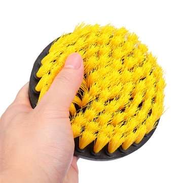 4.3 Inch Yellow Drill Cleaning Brush Powered Scrub for Shower Tub Tile Carpet