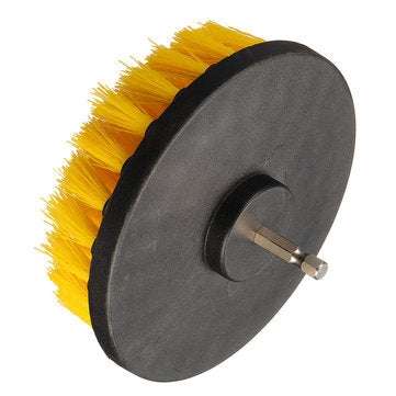4.3 Inch Yellow Drill Cleaning Brush Powered Scrub for Shower Tub Tile Carpet