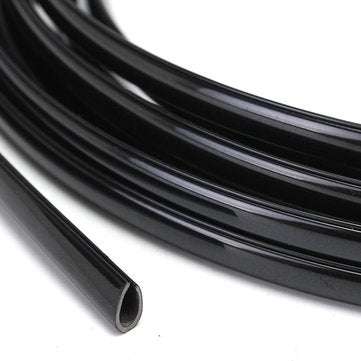 5m Rubber Car Interior Moulding Trim Strip Black Flexible Decoration Dashboard Door Edge Line