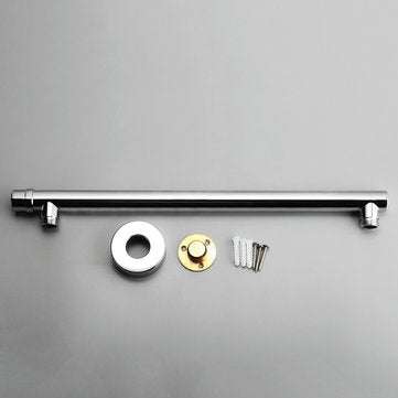 40cm Wall Mounted Bathroom Shower Head Extension Straight Arm Bottom Entry Hose Pipe