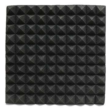 50*50*5cm Acoustic Soundproof Sound Stop Absorption Pyramid Studio Foam Sponge Black L4B