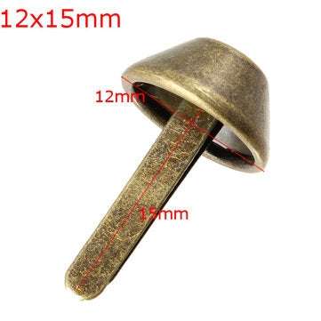4pcs Antique Buckets Foot Nail Spikes Brads luggage Bag Suitcase Ail Decoration N... (SIZE: 12*15MM)