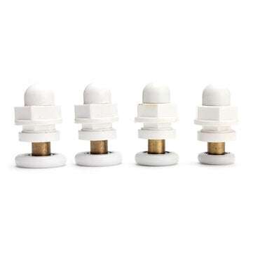 4pc  Partiality Shower Bath Door Rollers Runners Wheels Pulleys (SIZE: 27MM)
