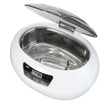 600ml Pro Ultrasonic Cleaner Ultra Sonic Bath Jewellery CD Cleaning Basket Timer