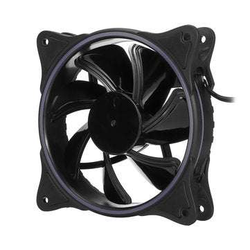 7 Colors 120mm PC Case Fan Computer Ultra Silent LED Light Cooler Heatsink Fan